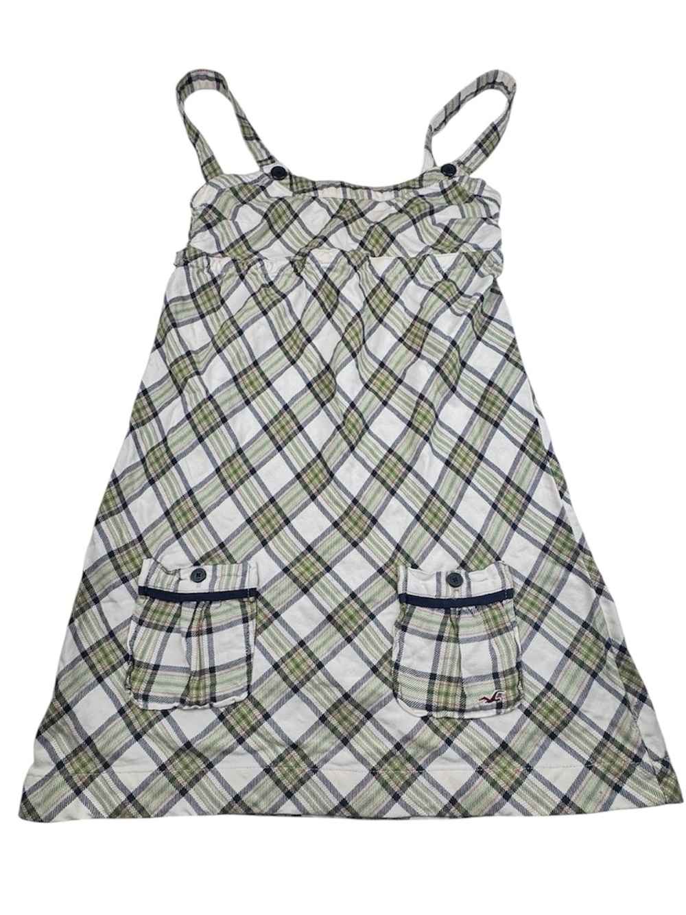 Hollister Vintage Y2K Plaid Dress Women's Large Cotton College Mean Girls Preppy